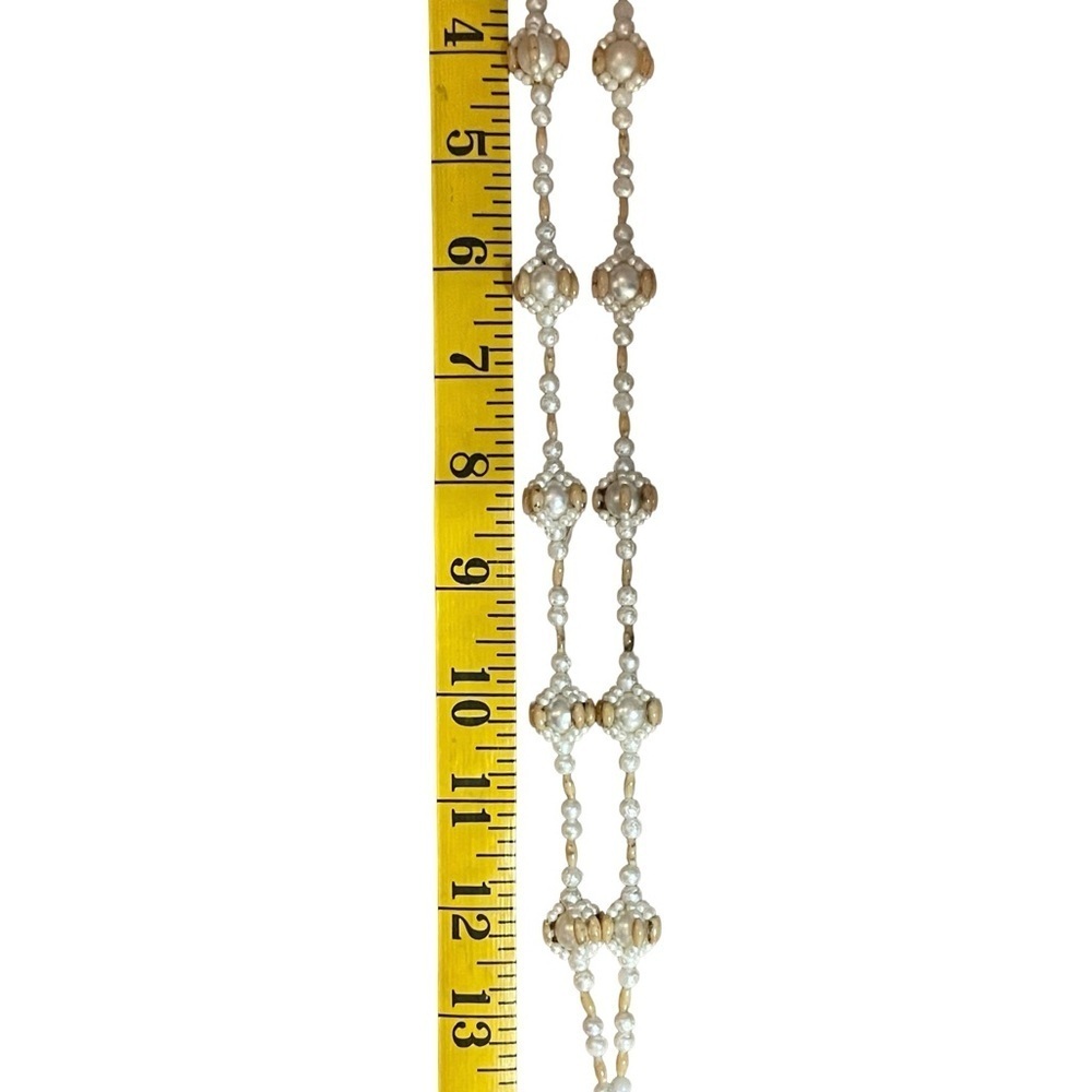 Vintage Unique faux Pearl cluster Beaded Necklace - Picture 1 of 3
